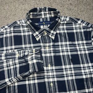 Polo Ralph Lauren Blake Shirt Men's 2XL Long Sleeve Button Down Plaid